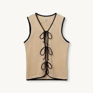 THE GARMENT | PLAGE CROCHET BEIGE TOP VEST